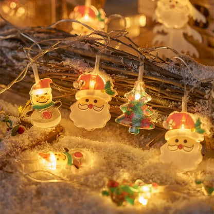 Glimova | Weihnachtslichterkette mit Motiven, batteriebetrieben, 1,5 oder 3 m