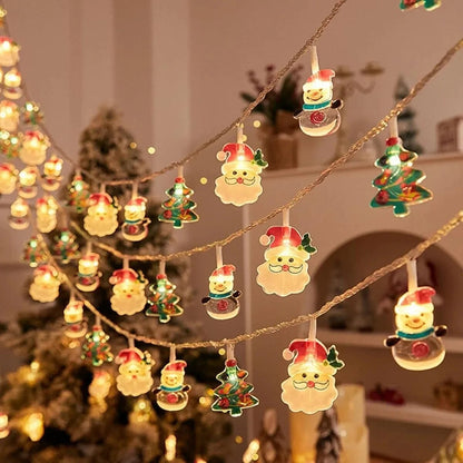 Glimova | Weihnachtslichterkette mit Motiven, batteriebetrieben, 1,5 oder 3 m