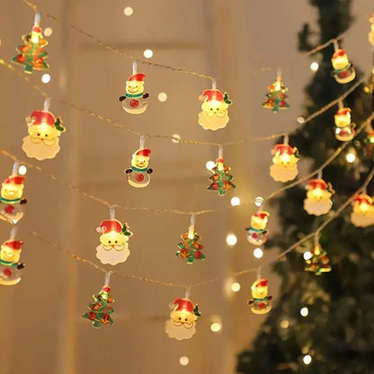 Glimova | Weihnachtslichterkette mit Motiven, batteriebetrieben, 1,5 oder 3 m