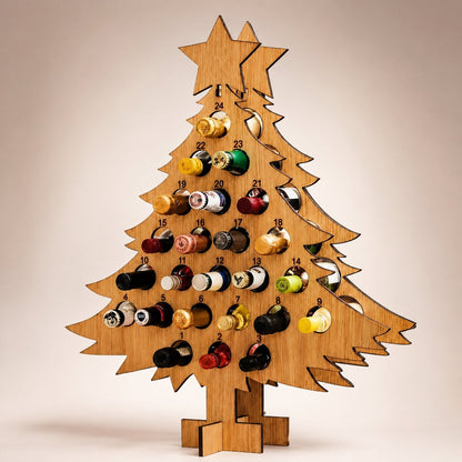 Wein & Bier Adventskalender aus Holz 2026
