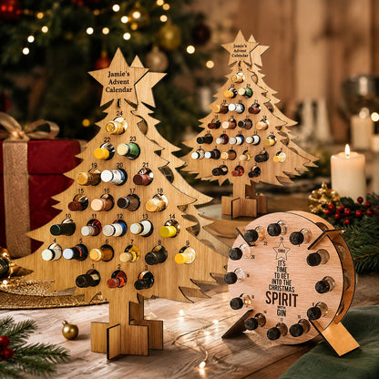 Wein & Bier Adventskalender aus Holz 2026