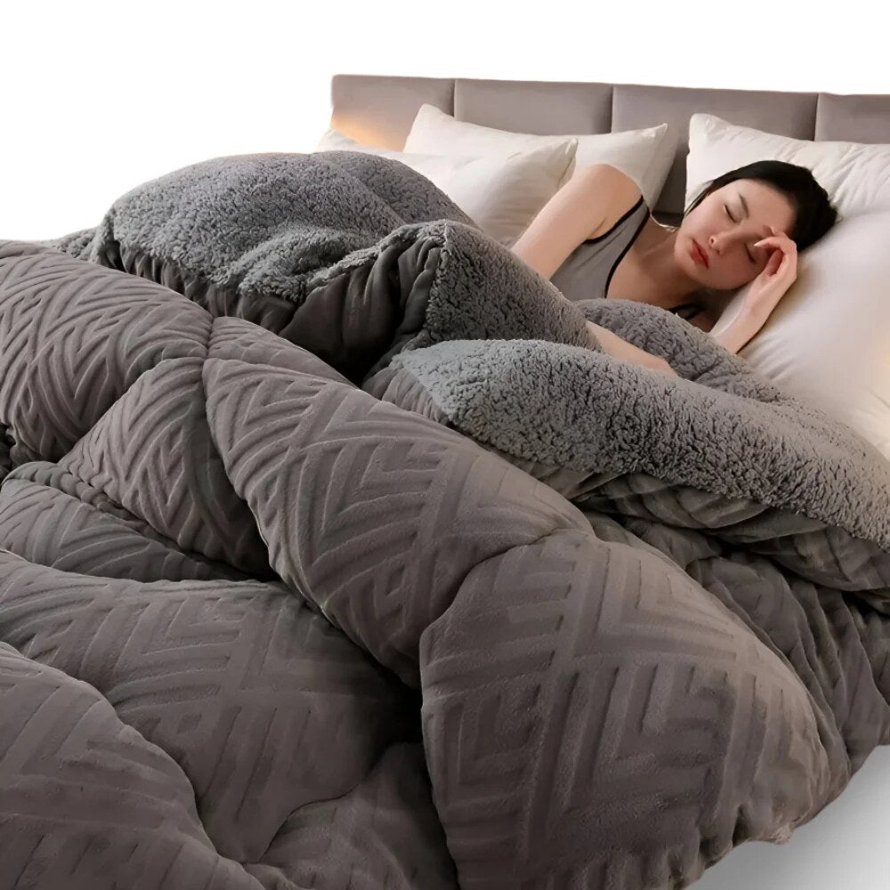 Steppora | Plaid matelassé pour l'hiver, lavable en machine, jusqu'à 200 × 230 cm