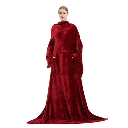 Kuvara | Blanket with Sleeves and Front Pocket, 130 × 180 cm