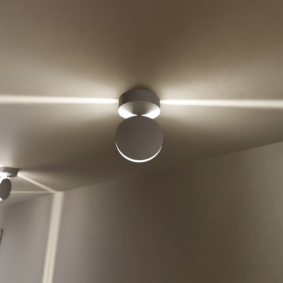LuxeBeam | LED Wandleuchte innen mit 360° drehbarem Lichtelement